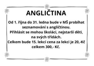 Angličtina v MŠ 